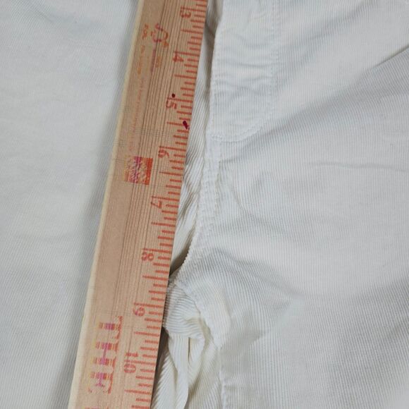 AG Adriano Goldschmied Prima Cigarette Leg Women’s Ivory Corduroy Pants Size 27 - Picture 8 of 13